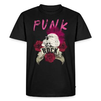 Musique punk punk rocker crâne punk punk - T-shirt Premium bio Homme - noir - Devant - Nico (187cm)