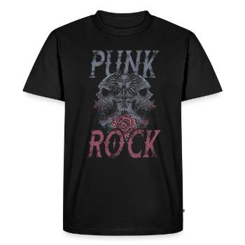 Musique punk punk rocker crâne punk punk - T-shirt Premium bio Homme - noir - Devant - Nico (187cm)