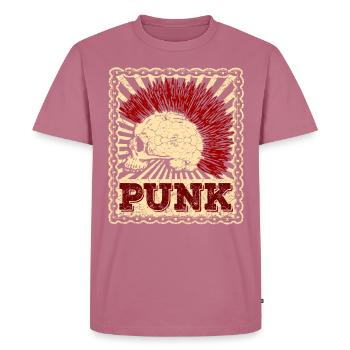 Punk Punk Rock Music Punks Anarchy Punk Gift - Men's Premium Organic T-Shirt - mauve - Front - Nico (187cm)