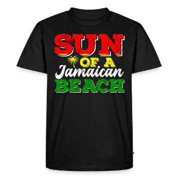 Jamaica Caribbean Vacation Jamaica Rasta Reagge - Men's Premium Organic T-Shirt - black - Front - Nico (187cm)