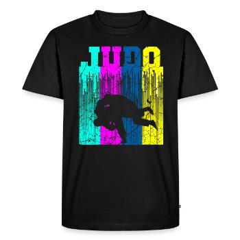 Judo - Men's Premium Organic T-Shirt - black - Front - Nico (187cm)