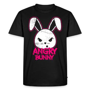 Bunny Bad Rabbit Horror Halloween Easter - Men's Premium Organic T-Shirt - black - Front - Nico (187cm)