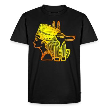 Egypt holiday pyramids sphinx archeology symbol - Men's Premium Organic T-Shirt - black - Front - Nico (187cm)