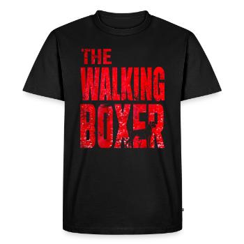 German boxer dog dog saying gift - Men's Premium Organic T-Shirt - black - Front - Nico (187cm)