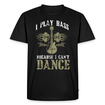 Bassiste bassiste bassiste bassiste - T-shirt Premium bio Homme - noir - Devant - Nico (187cm)