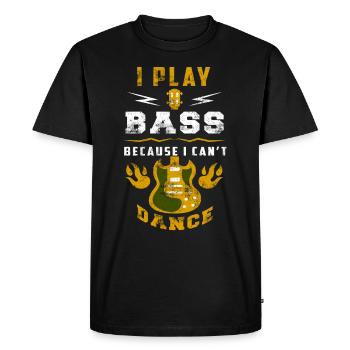 Bassiste bassiste bassiste bassiste - T-shirt Premium bio Homme - noir - Devant - Nico (187cm)