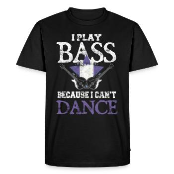 Bass joueur Bass Player Bassist Bassist - T-shirt Premium bio Homme - noir - Devant - Nico (187cm)