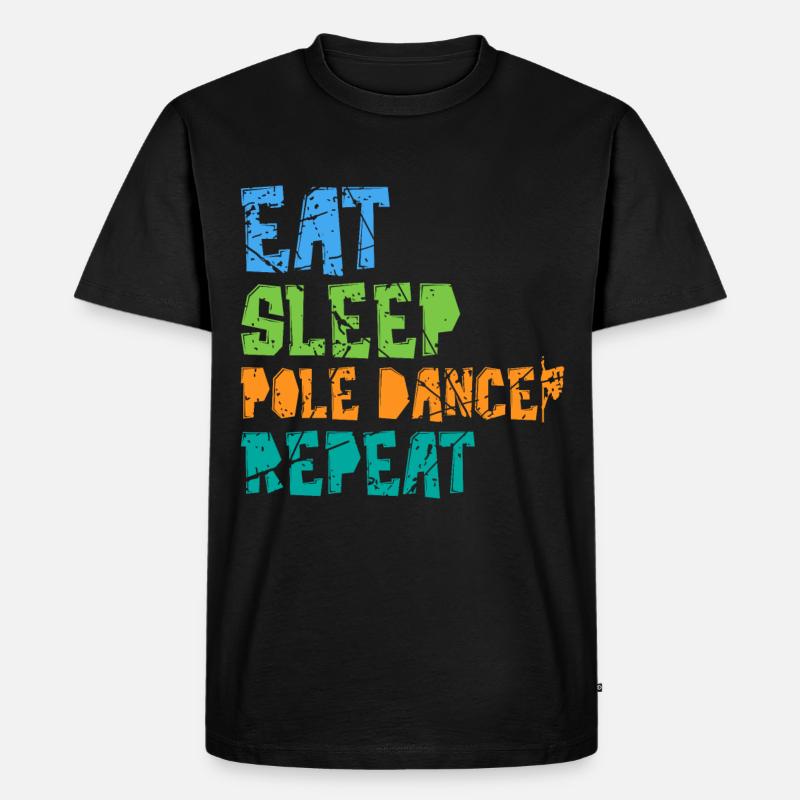 Pole Dance - Männer Premium Bio T-Shirt - Schwarz