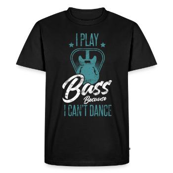 Bass Player Vintage - T-shirt Premium bio Homme - noir - Devant - Nico (187cm)