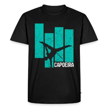 Capoeira - T-shirt Premium bio Homme - noir - Devant - Nico (187cm)