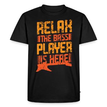 Bassiste bassiste bassiste - T-shirt Premium bio Homme - noir - Devant - Nico (187cm)
