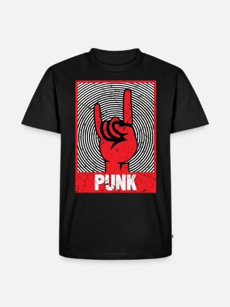 Devil's Horn Punks Punk - Men's Premium Organic T-Shirt - black