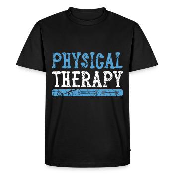 Kinésithérapeute profession - T-shirt Premium bio Homme - noir - Devant - Nico (187cm)