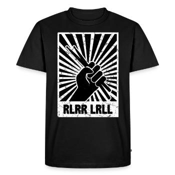 Drums Rule Drum Sticks - Men's Premium Organic T-Shirt - black - Front - Nico (187cm)