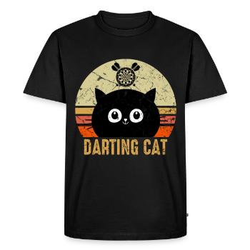 Fléchettes Joueurs Fléchettes Chat Fléchettes Sport - T-shirt Premium bio Homme - noir - Devant - Nico (187cm)