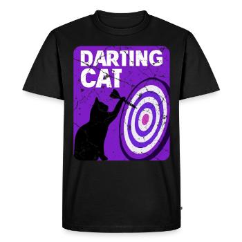 Dartspieler Chat - T-shirt Premium bio Homme - noir - Devant - Nico (187cm)