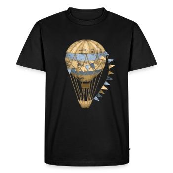 Balloonist hot air balloon - Men's Premium Organic T-Shirt - black - Front - Nico (187cm)