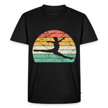 Gymnaste gymnaste gymnastique gymnastique - T-shirt Premium bio Homme - noir - Devant - Nico (187cm)