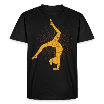 Gymnaste gymnaste gymnastique gymnastique - T-shirt Premium bio Homme - noir - Devant - Nico (187cm)