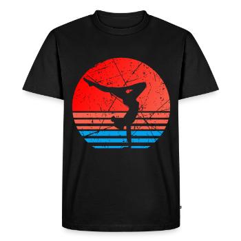 Gymnaste gymnaste gymnastique gymnastique - T-shirt Premium bio Homme - noir - Devant - Nico (187cm)