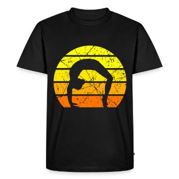 Gymnastique gymnastique gymnastique sportive - T-shirt Premium bio Homme - noir - Devant - Nico (187cm)