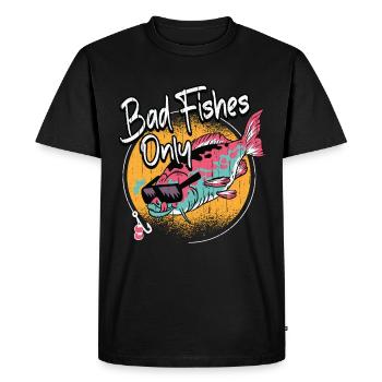 Pêche Maléfique poissons sort Poissons Pêche Cadeau - T-shirt Premium bio Homme - noir - Devant - Nico (187cm)