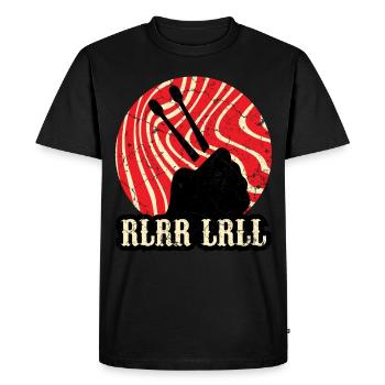 Batterie règle bâtons de batterie - T-shirt Premium bio Homme - noir - Devant - Nico (187cm)