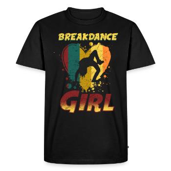 Danse danse break dance filles - T-shirt Premium bio Homme - noir - Devant - Nico (187cm)