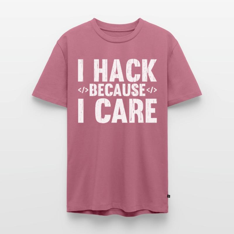 Hacker Hacking Code Computer admin saying gift Men's Premium Organic T-Shirt