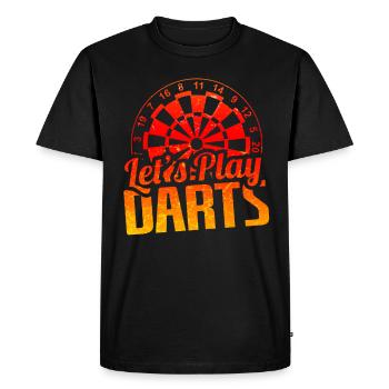 Dart player dart player gift - Men's Premium Organic T-Shirt - black - Front - Nico (187cm)