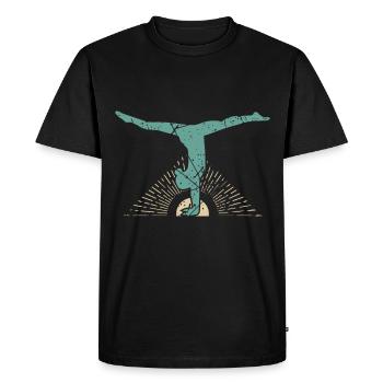Gymnaste gymnaste gymnastique gymnastique - T-shirt Premium bio Homme - noir - Devant - Nico (187cm)