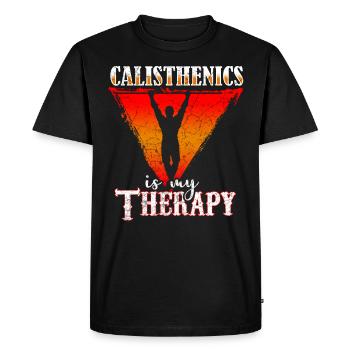 Drôle de sport cadeau de Calisthenic - T-shirt Premium bio Homme - noir - Devant - Nico (187cm)