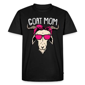Chèvres maman agriculteur agriculteur Spruich cadeau - T-shirt Premium bio Homme - noir - Devant - Nico (187cm)