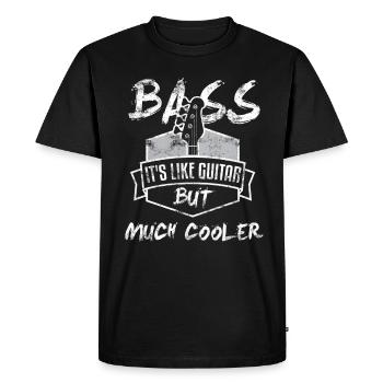 Bass guitarist bassist bass player - Men's Premium Organic T-Shirt - black - Front - Nico (187cm)