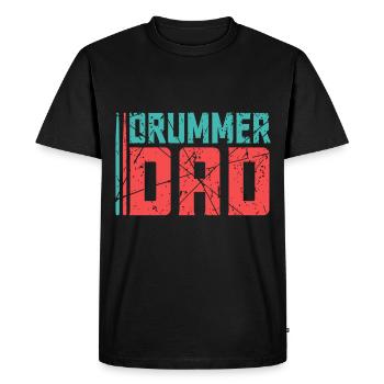 Batterie batterie papa - T-shirt Premium bio Homme - noir - Devant - Nico (187cm)