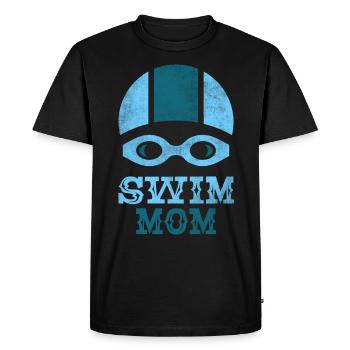 Natation mère natation natation femmes - T-shirt Premium bio Homme - noir - Devant - Nico (187cm)