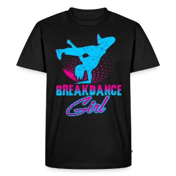 Breakdance Girl Dancer - Men's Premium Organic T-Shirt - black - Front - Nico (187cm)