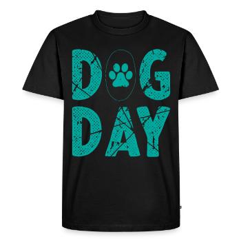 Dog lovers dog language - Men's Premium Organic T-Shirt - black - Front - Nico (187cm)