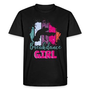 Danse danse break dance filles - T-shirt Premium bio Homme - noir - Devant - Nico (187cm)