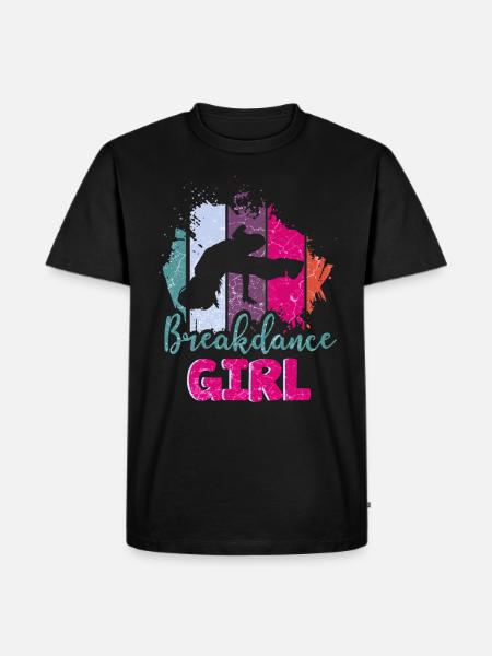 Dance Dancing Breakdance Girl - Men's Premium Organic T-Shirt - black