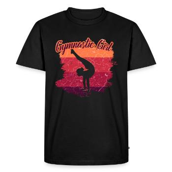 Gymnaste gymnaste gymnastique gymnastique - T-shirt Premium bio Homme - noir - Devant - Nico (187cm)