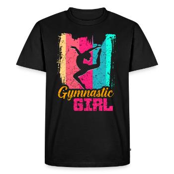 Gymnaste gymnaste gymnastique gymnastique - T-shirt Premium bio Homme - noir - Devant - Nico (187cm)