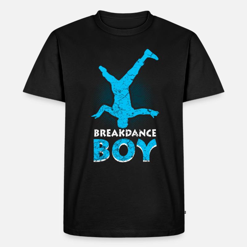 Breakdance Junge Tänzer Breakdancing - Männer Premium Bio T-Shirt - Schwarz
