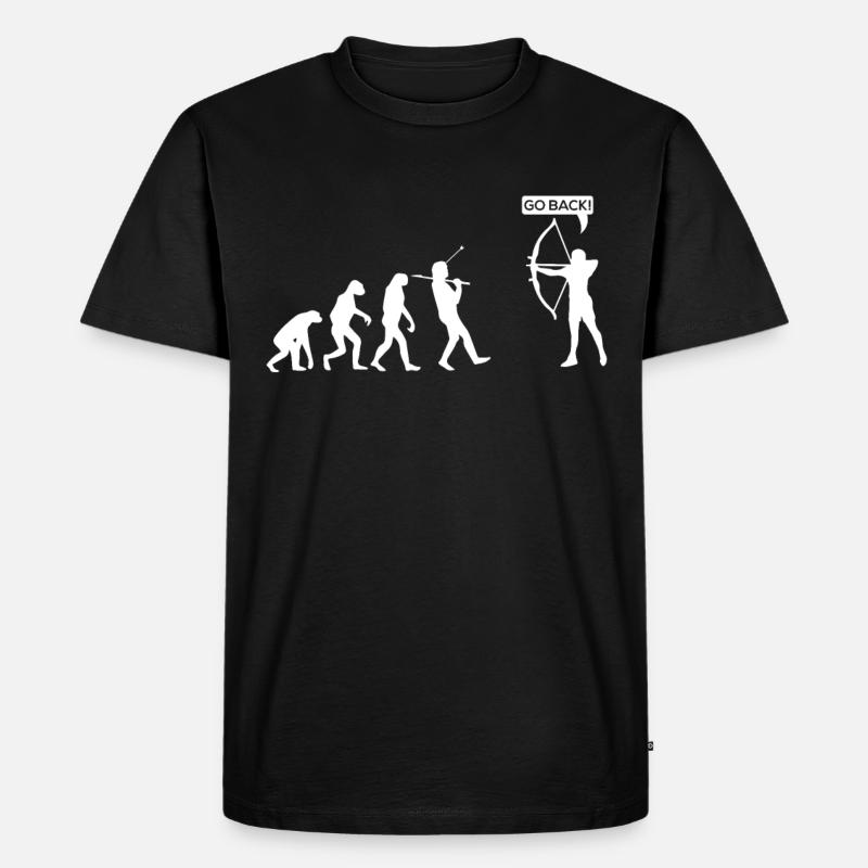 Bogenschießen Bogenschütze Bogen Spruch Geschenk - Männer Premium Bio T-Shirt - Schwarz