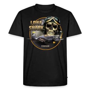 FU4 Consair Lone Shark - T-shirt Premium bio Homme - noir - Devant - Nico (187cm)