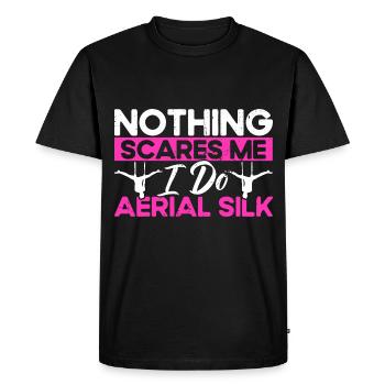 Aerial Yoga Aerial Acrobats Aerial Yoga Gymnasts - Men's Premium Organic T-Shirt - black - Front - Nico (187cm)