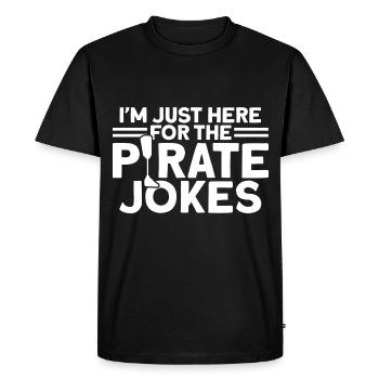 Amputee gift for the pirate jokes - Men's Premium Organic T-Shirt - black - Front - Nico (187cm)