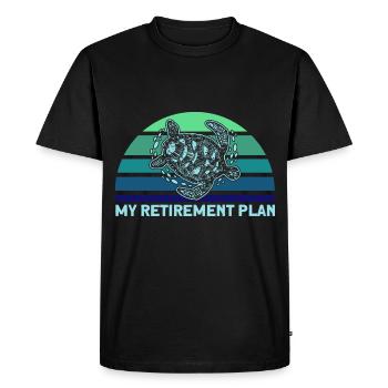 Turtle keeping Sea turtles Turtles - Men's Premium Organic T-Shirt - black - Front - Nico (187cm)