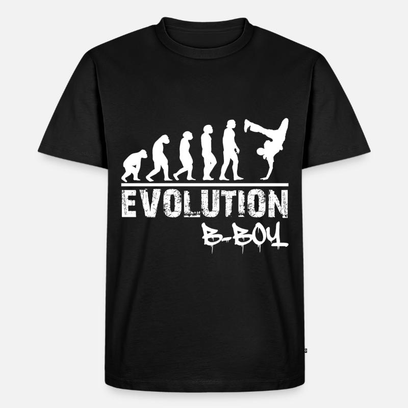 Breakdance Evolution B-Boy Breakdancer Geschenk - Männer Premium Bio T-Shirt - Schwarz