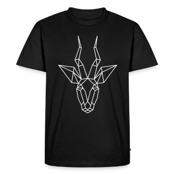 Antelope Safari Gazelle Kudu Impala Oryx Gift - Men's Premium Organic T-Shirt - black - Front - Nico (187cm)